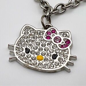 Hello Kitty Sanrio 2011 Pave Crystal Silver Bracelet